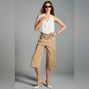 By Anthropologie Draped Cowl-Neck Tank